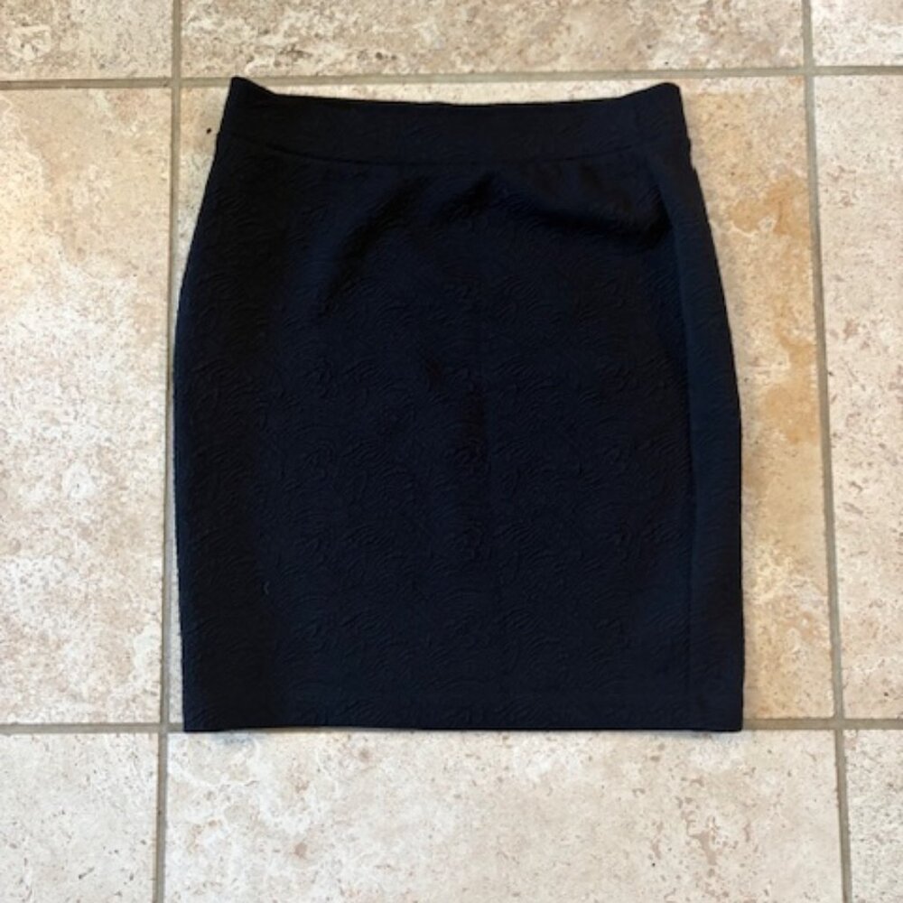 Black Brocade Loft Skirt
